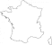 Zeichnung Umrisskarte Frankreich